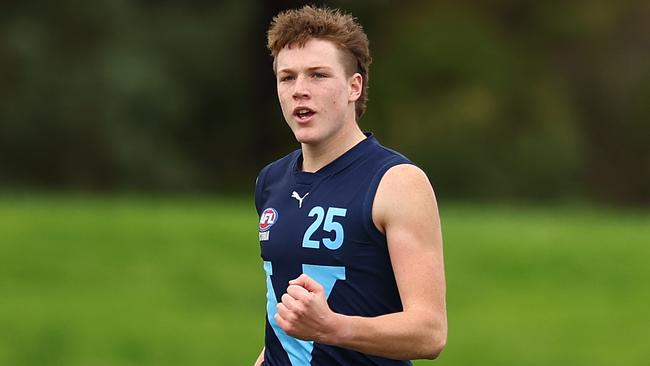 Logan Morris is a strong-marking mid-sized forward. Picture: Getty Images