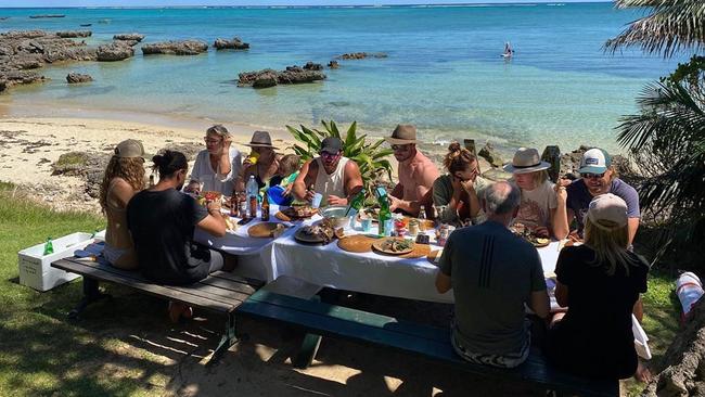 Not a bad spot for an Aussie getaway. Picture: chrishemsworth/Instagram