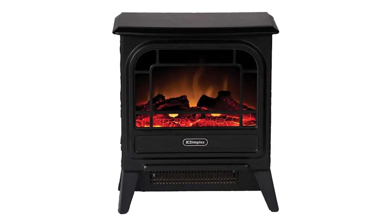 EWT 1.2kW Dinky Mini Electric Fire. Image: The Good Guys.