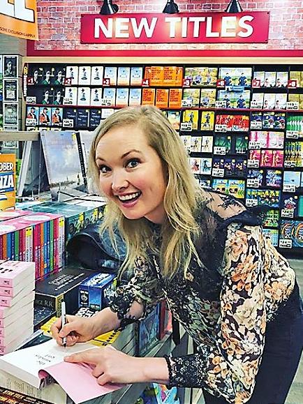 Drysdale at a book signing for The Sunday Girl. (Picture: Instagram/@pipdrysdale)