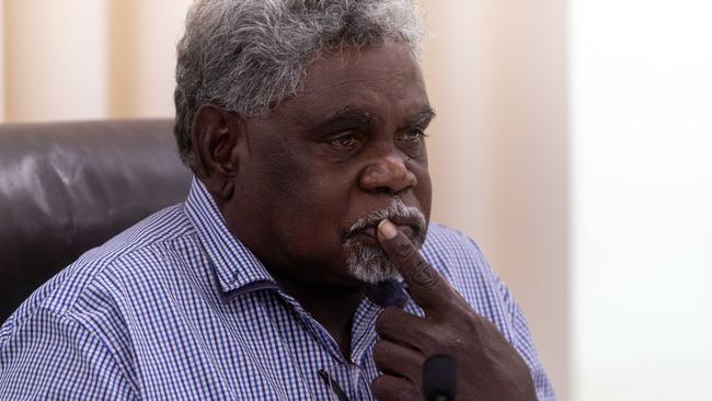 Yingiya (Mark) Guyula has successfully kick started a process that could see an advisory body established that would provide advice on NT legislation impacting Aboriginal people. Picture: Che Chorley