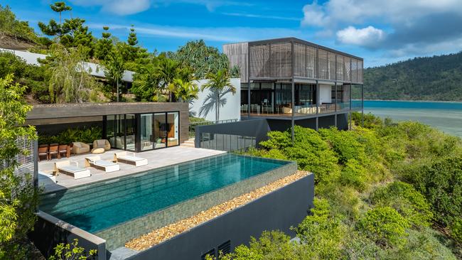 The Peabody family has listed the five-bedroom Hayman House, which was designed and project managed by the late award-winning architect Kerry Hill.