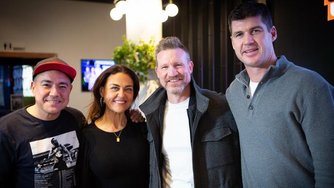 Sam Pang, Chrissie Swan, Nathan Buckley and Jonathan Brown.