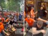 Netherlands fans go berserk against English
