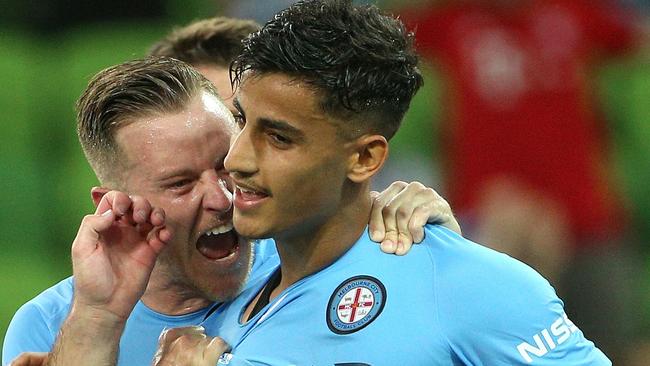 Daniel Arzani slotted home from the penalty spot.