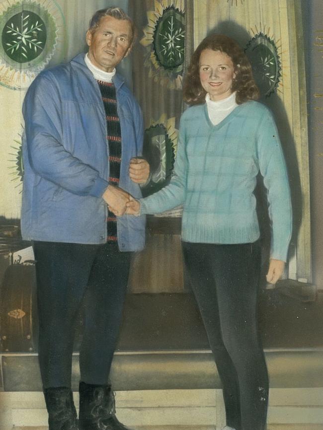 Maria Smith with her father Stan McGuinn.