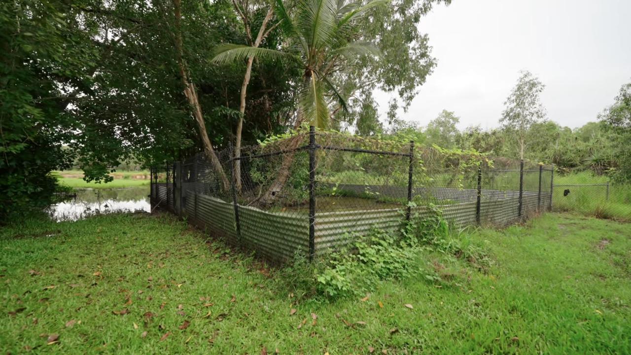 The croc pen will come with the property but it will be croc-free. Picture: realestate.com.au