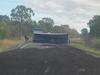 Bruce Highway reopens after truck rollover, fertiliser spill