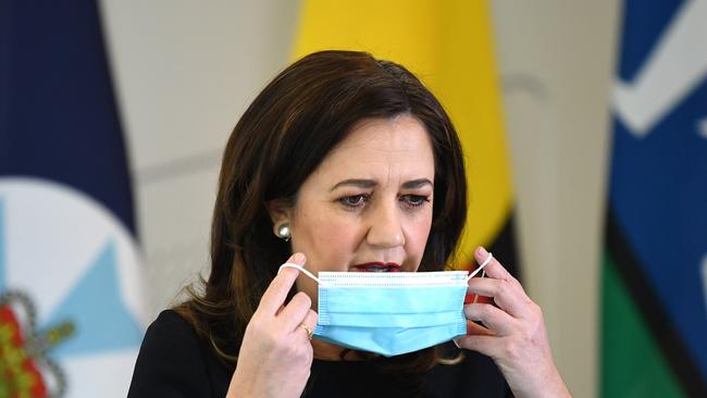 Queensland Premier Annastacia Palaszczuk — lobbying NSW to rethink the border. Picture: NCA NewsWire / Dan Peled.