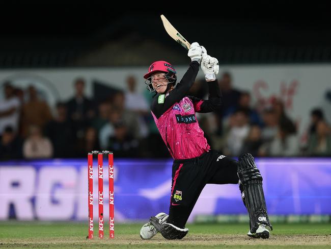 Jordan Silk did his best to steer the Sixers towards the target. Picture: Getty Images