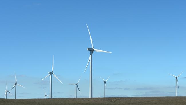 Wind turbines at a wind farm operated in Victoria. Picture: Carla Gottgens/Bloomberg via Getty Images