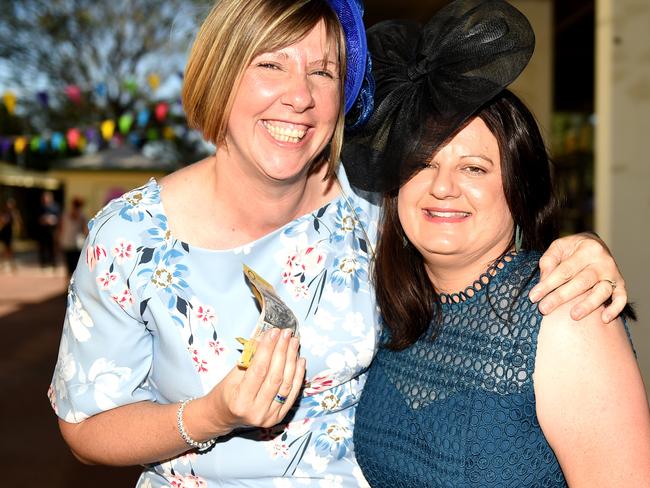 Townsville Jaguar Land Rover Ladies Race Day 2018. Socials. Sarah Rabbitt and Amanda Gladstone