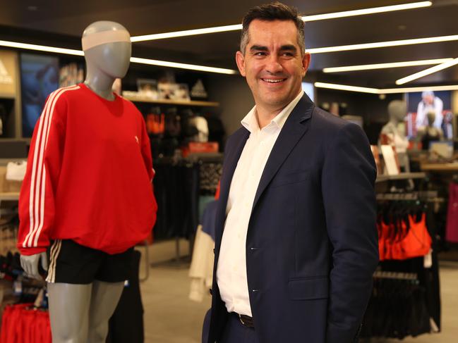 Super Retail CEO Anthony Heraghty, in Rebel store. Jane Dempster/The Australian.