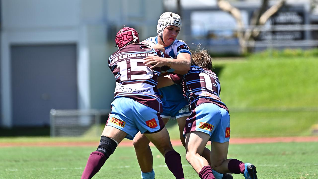 Cayde Miller of the Pride in action during the Cyril Connell Challenge between the Northern Pride and the CQ Capras. Picture Emily Barker.