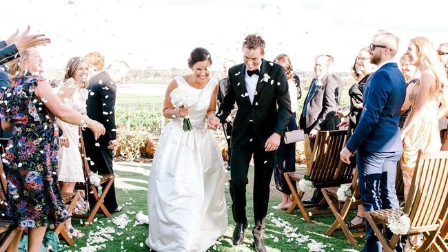 Rohan Dennis and Melissa Hoskins married in 2018 and shared two children. Picture: Supplied.