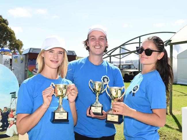 Bairnsdale Cup 2025. Bianca Witts, Jack Ansell-Jones and Bonnie Colls. Picture: David Smith