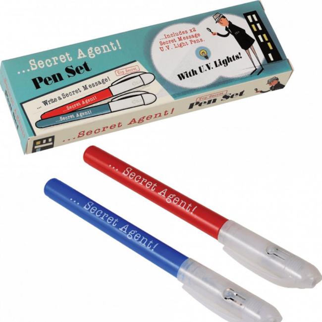 The secret agent invisible spy pens. Picture: Product Safety Australia.