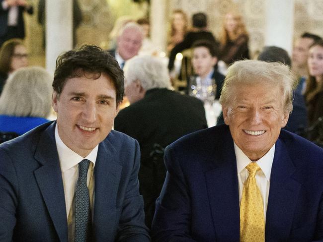 29-11-2024 - Donald Trump hosted Canadian Prime Minister Justin Trudeau at Mar-a-Lago, with the pair discussing the incoming administration’s threat to impose tariffs of 25 per cent on Canadian goods as well as stronger cooperation to tackle the US drug crisis. Picture: X@JustinTrudeau