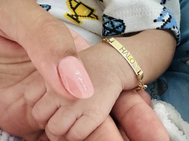 Bailey surprised fans with news she'd welcomed a son, Halo, in December.