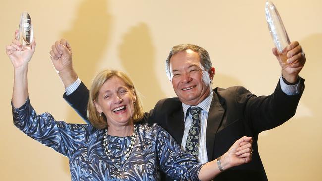 2016 Farmer of the Year presentation, RACV Club, Melbourne, David & Prue Bondfield, Picture Yuri Kouzmin