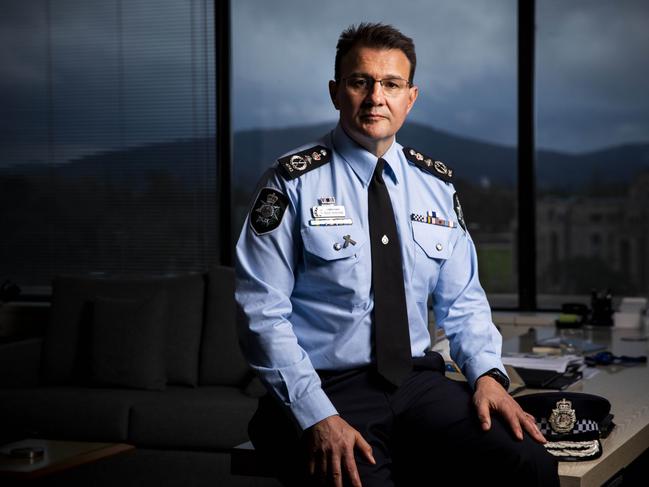 Reece Kershaw was appointed AFP Commissioner. Picture by Sean Davey.