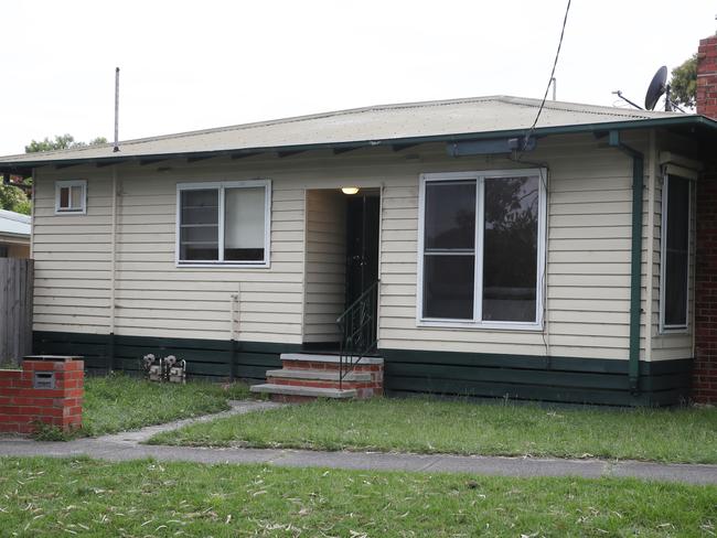 The house in Hampton East where Mr Baker was found. Picture: David Crosling
