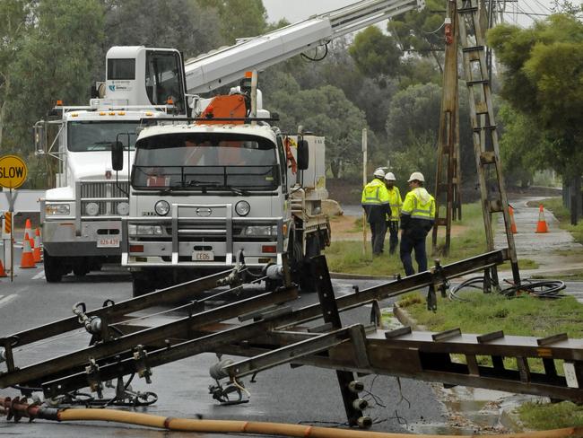 Power and Water staff have been kept busy. PHOTO: Barry Skipsey