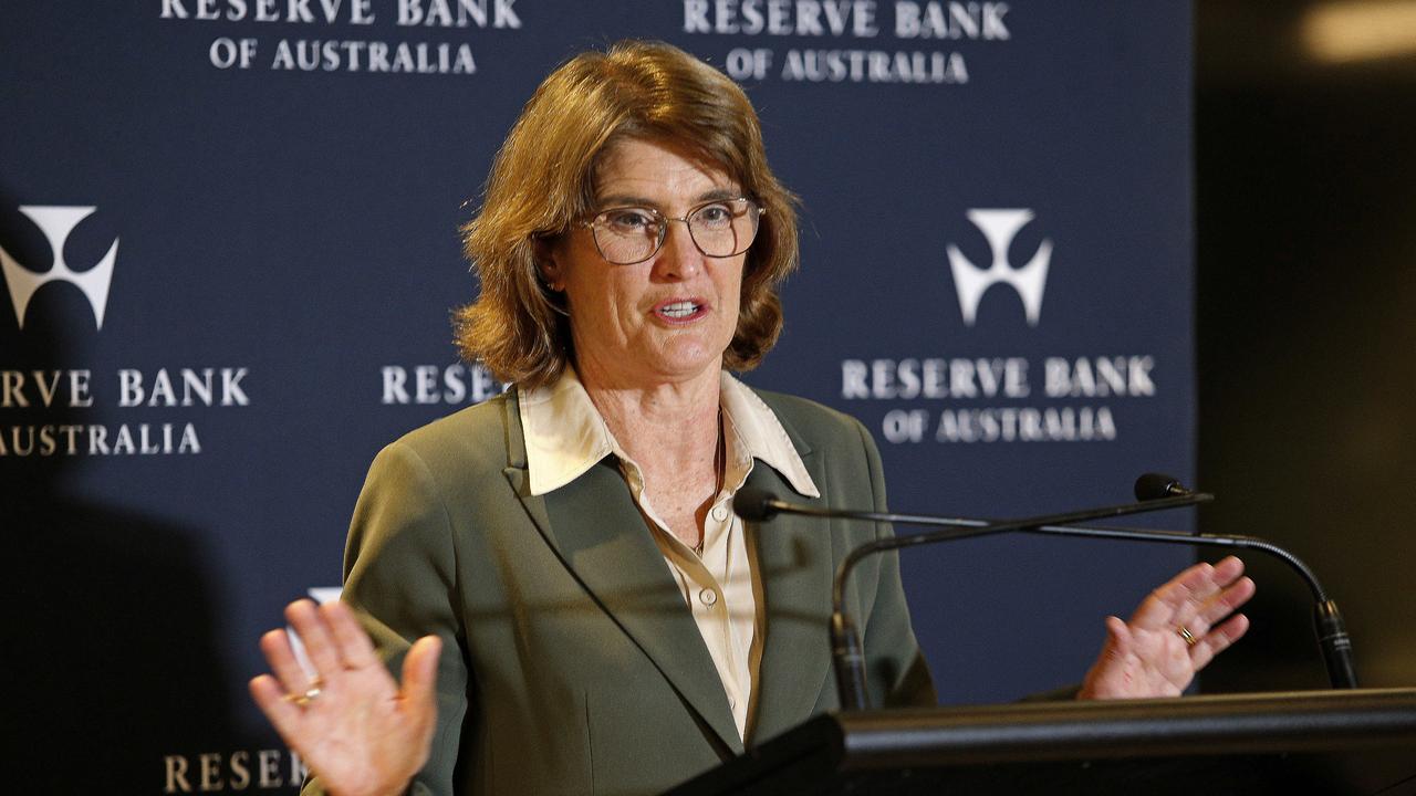 Reserve Bank Governor Michele Bullock held the cash rate at 4.35 per cent at its last board meeting. Picture: NewsWire / John Appleyard