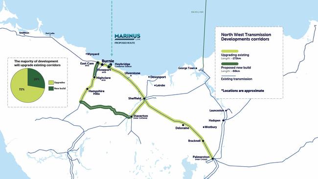 North West Transmission Developments. Picture: TasNetworks