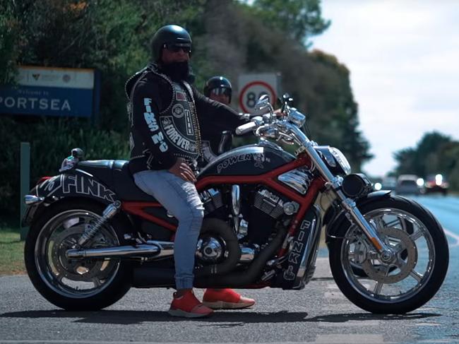 Bikie gangs are using slick, professionally produced videos of their runs and clubhouses in what police believe is a recruitment vehicle. Screen grabs from one of the videos. Picture: Supplied