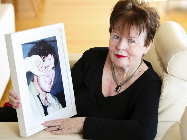 Linda Campbell still mourns the death of her son Andrew who she lost 23 years ago. Picture: Justin Lloyd