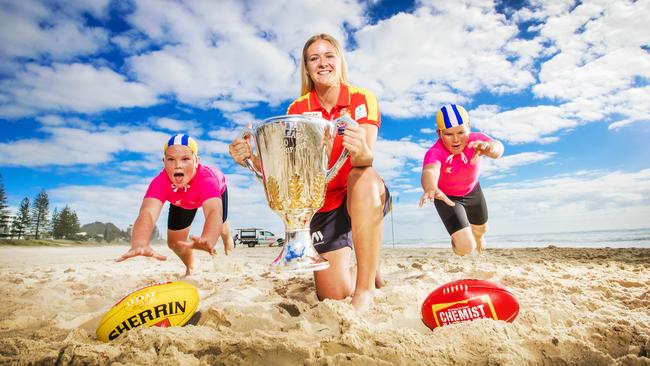 AFLW Gold Coast draftee Annise Bradfield. Picture: NIGEL HALLETT