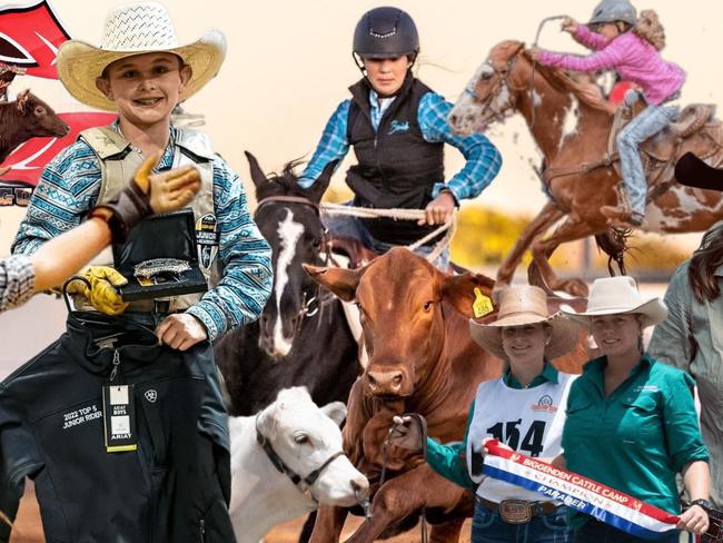 The young cowgirls and cowboys of Wide Bay Burnett.