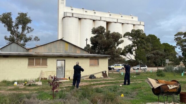 Prosecutors allege Peter Hillier was “viciously beaten” behind the art gallery at Poochera on Eyre Peninsula. Picture: SA Police