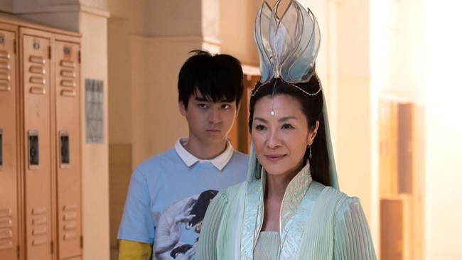 American Born Chinese stars Ben Wang and Michelle Yeoh. Picture: Disney+