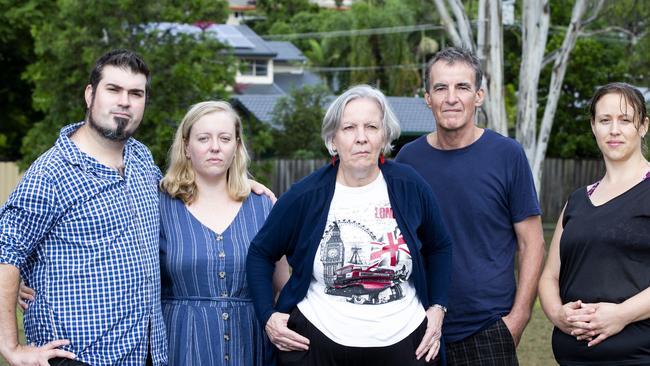 Rochedale South residents Laura and Joe Dul, left, with Vivian McDermott, <i>middle</i>, who want tougher bail conditions for high-risk juvenile offenders. PHOTO: Renae Droop