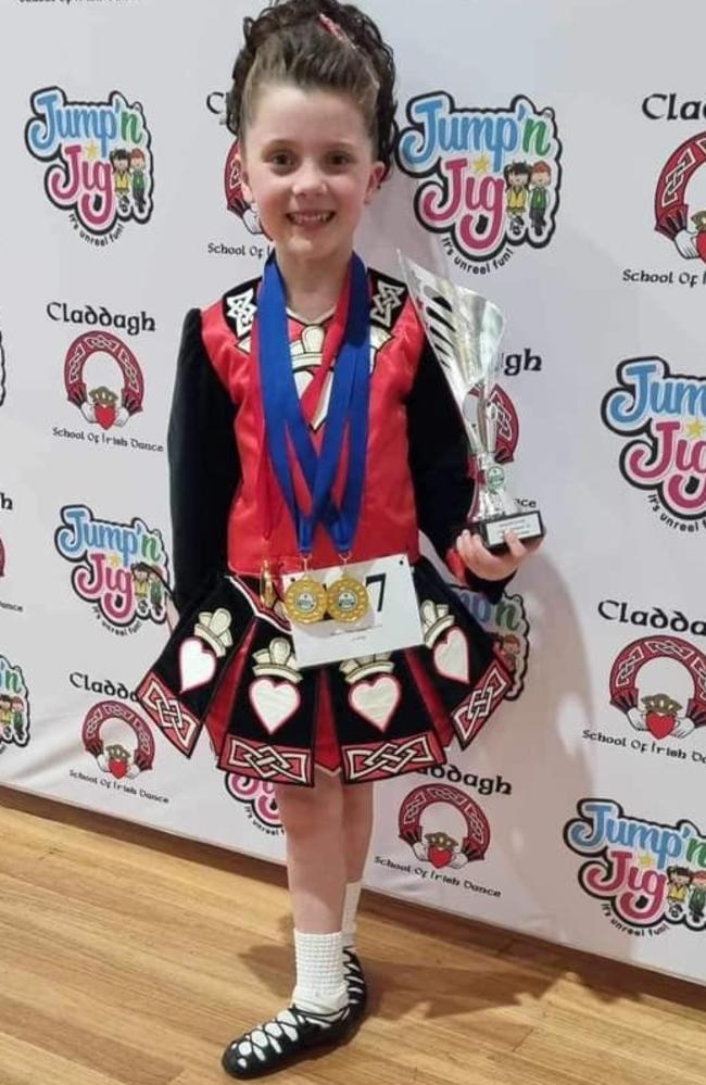 At her first ever competition, Dempsey Turner, 6, won three of her solo dances and moved on through to the next level.