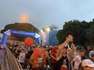 Runners start the Southern Cross University 10km run.