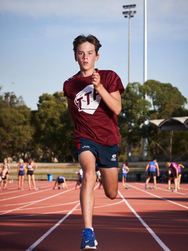 Para-athletics young-gun Angus Hincksman. Picture: Matt Loxton