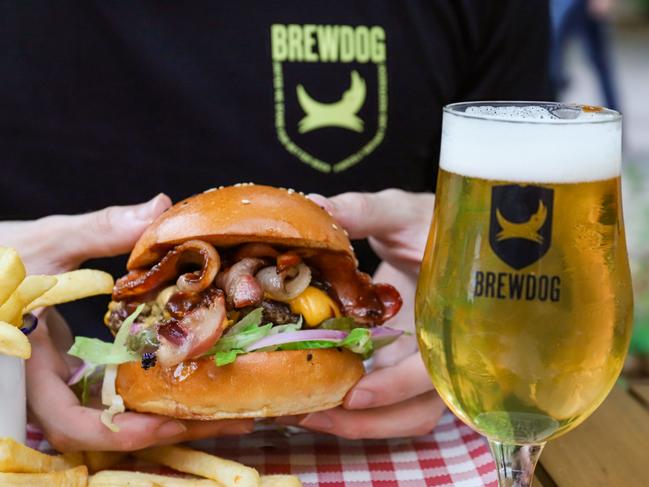 Tuck into a burger and a beer at BrewDog. Picture: Jenifer Jagielski