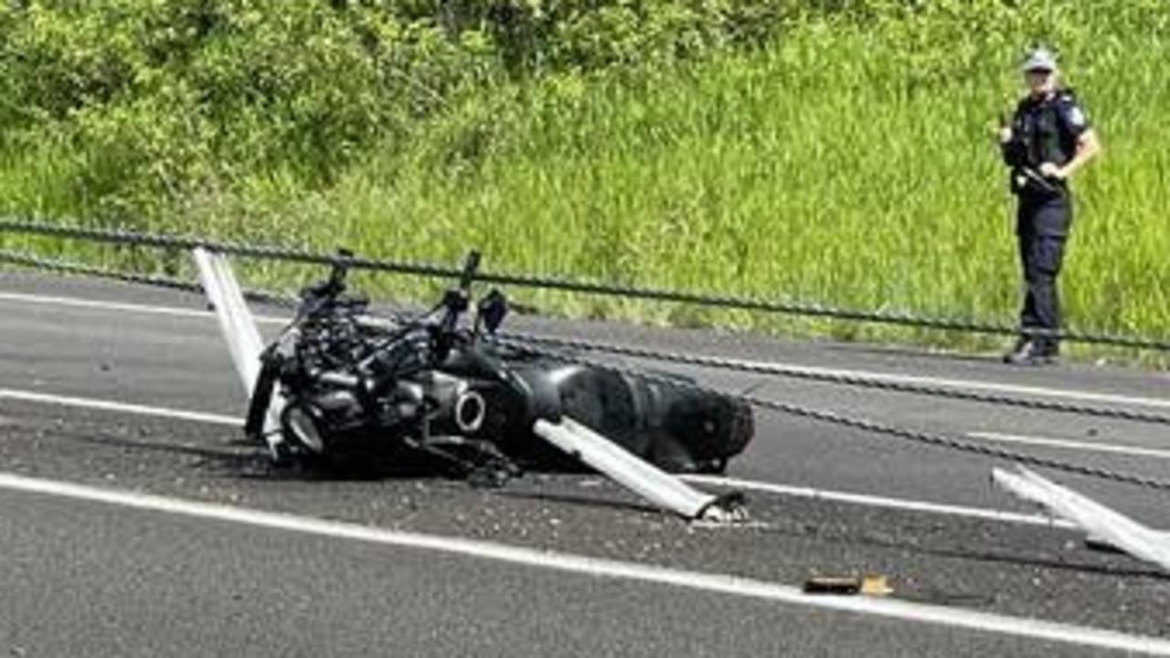 A motorbike rider seriously injured in a crash on the Old Bruce Highway on Thursday, November 28, 2024.