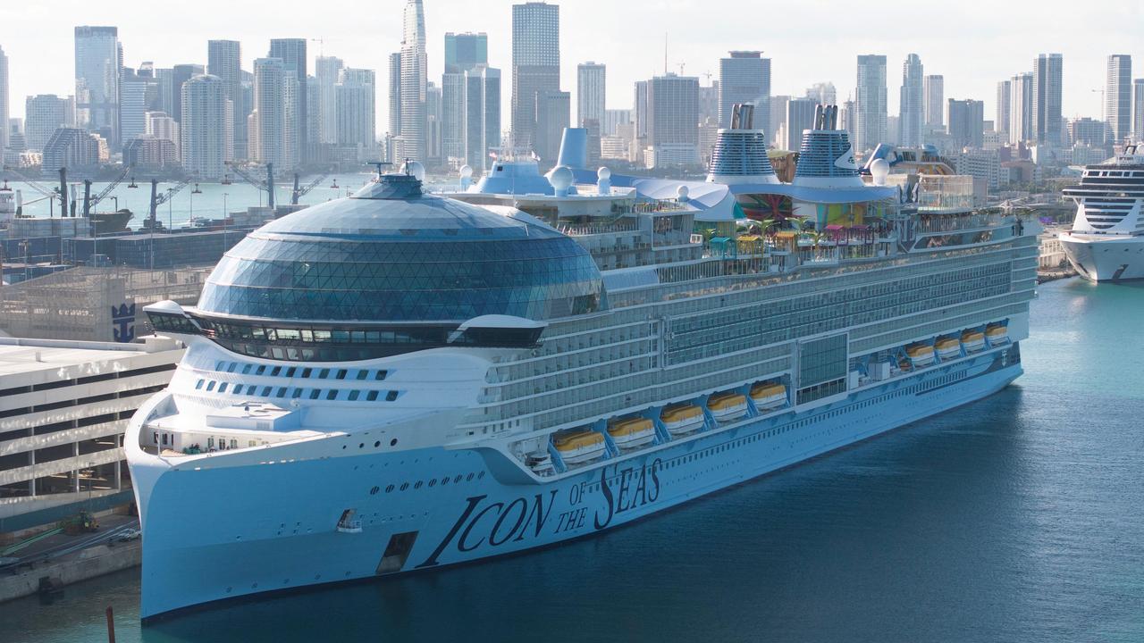 The Icon of the Seas is the largest cruise ship in the world. Picture: Joe Raedle/Getty Images via AFP