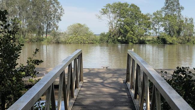 The Logan River at Skinners Rd, where the government’s route links Mt Cotton Rd for a northern route and heads west to the M1.