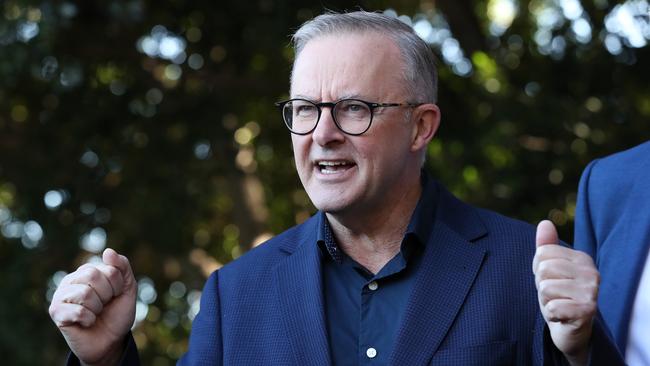 Anthony Albanese’s approval rating has increased three points to 42 per cent. Picture: Liam Kidston