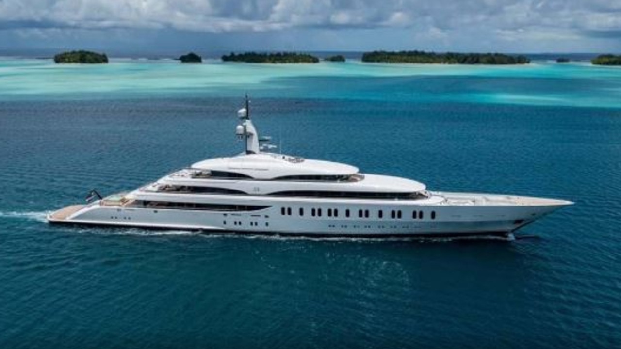 James Packer’s superyacht IJE. Picture: Burgess.