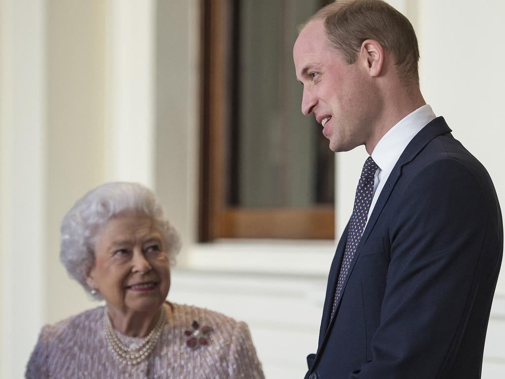 Prince William thanked the Queen for being “by my side at my happiest moments. And she was by my side during the saddest days of my life”. Picture: AFP