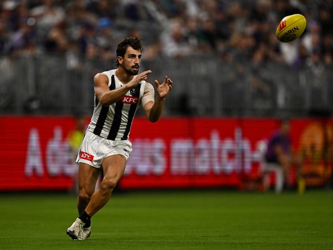 The Pies love the ball in the hands of Josh Daicos. Picture: Getty Images