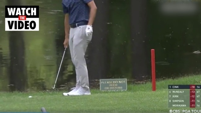 Terrifying detail in 2020 PGA Championship winner Collin Morikawa as alligator watches