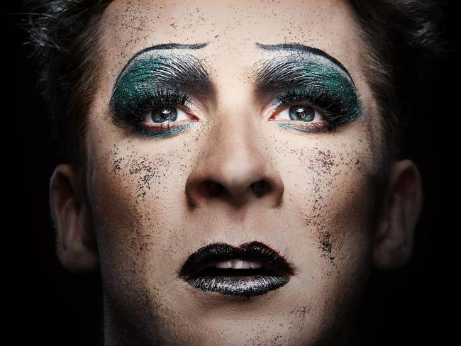 Hugh Sheridan made up as Hedwig, from Hedwig and the Angry Inch.