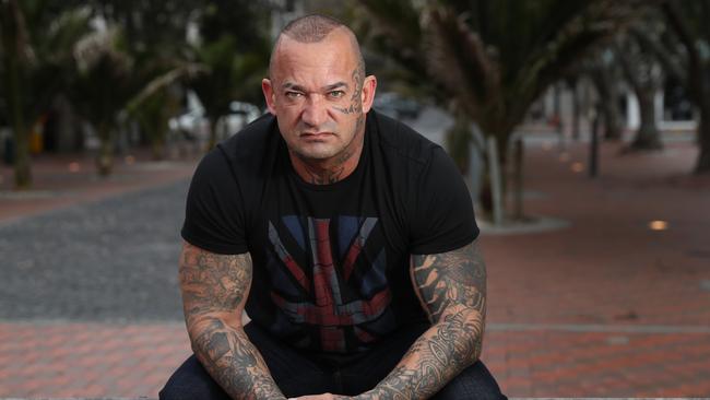 Richmond AFL star Dustin Martin's father Shane Martin was deported to New Zealand because of his connections to the Rebels bikie gang. Picture: Alex Coppel